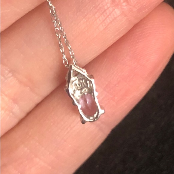 10k white gold Tanzanite necklace JCPenney brand - Picture 11 of 11